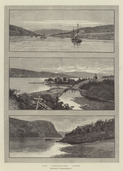 Croquis à Terre-Neuve - Charles Auguste Loye